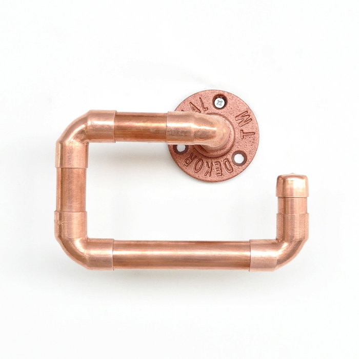 Hanah Home Cop003 Gancho de Tubo de Cobre en Oro Rosa